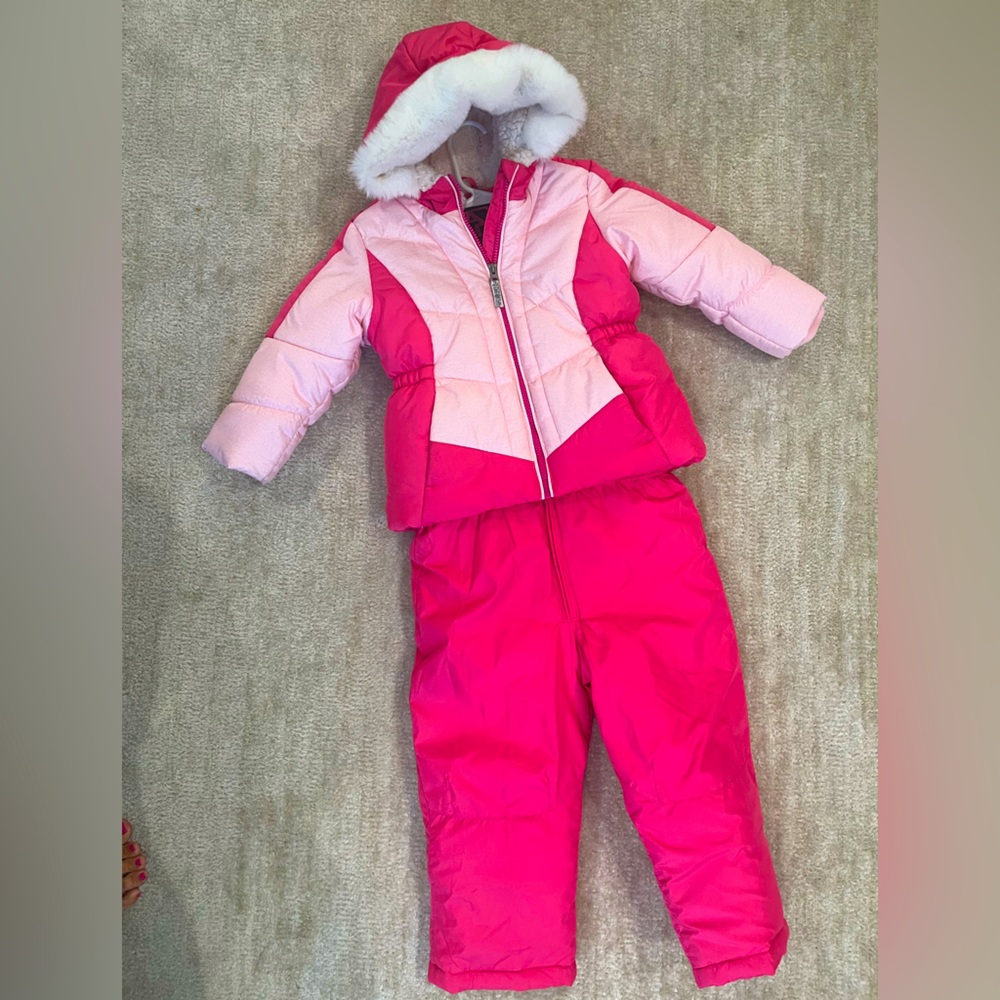 Toddler girl winter coat and matching snow pants